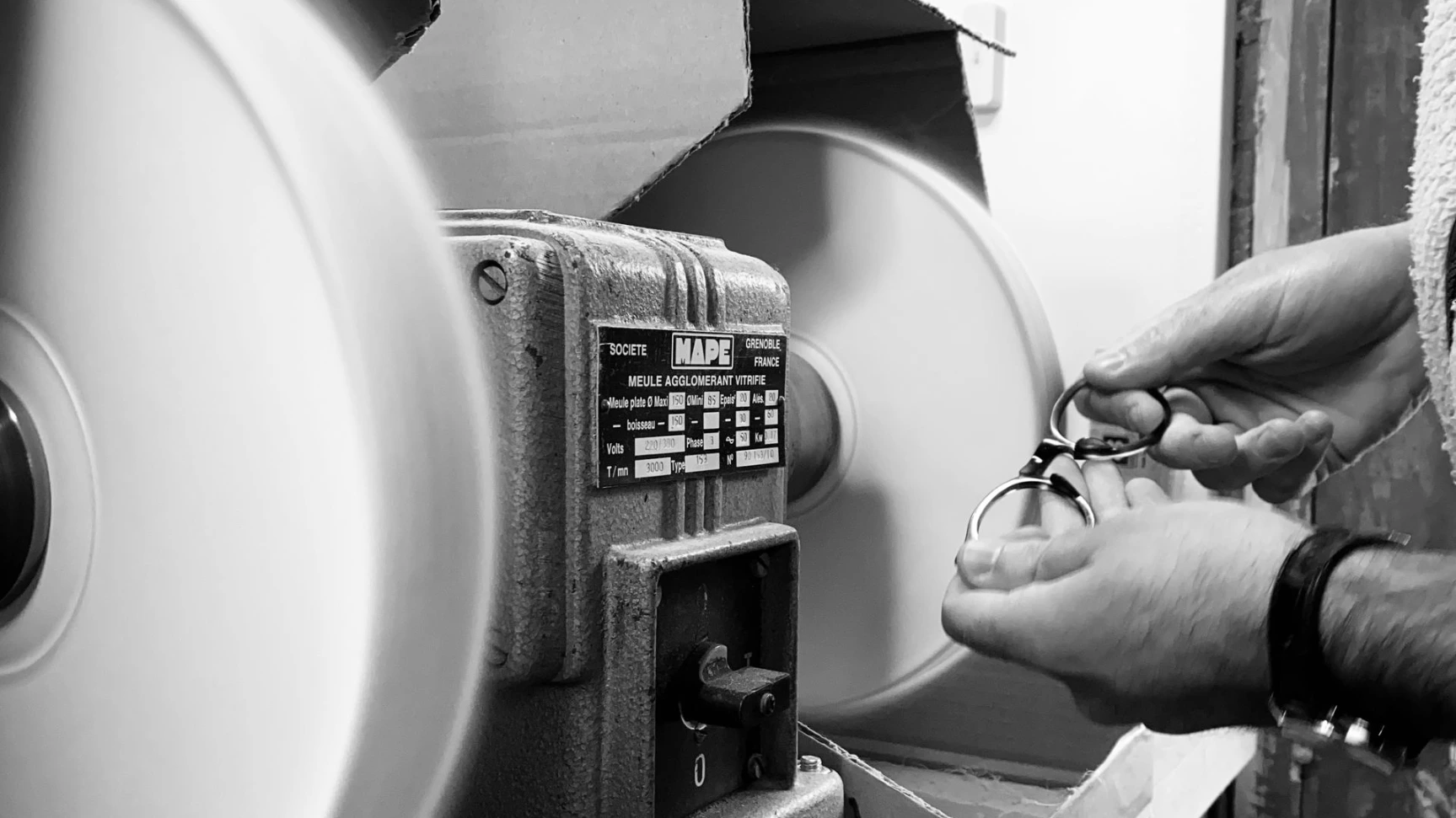 polissage de lunettes